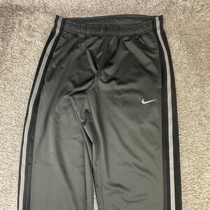 Nike Track Pants Mens Medium Straight Gray Sweatpants Gym Training Running